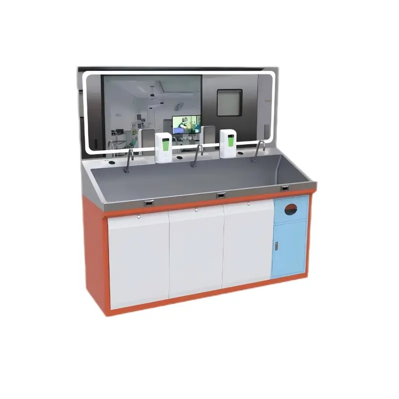 stainless steel utility hand wash sink price with trash can