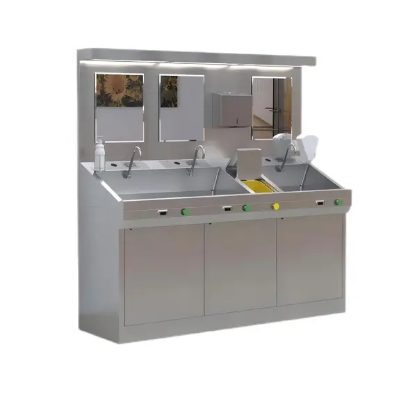 stainless steel utility hand wash sink price with electric trash can