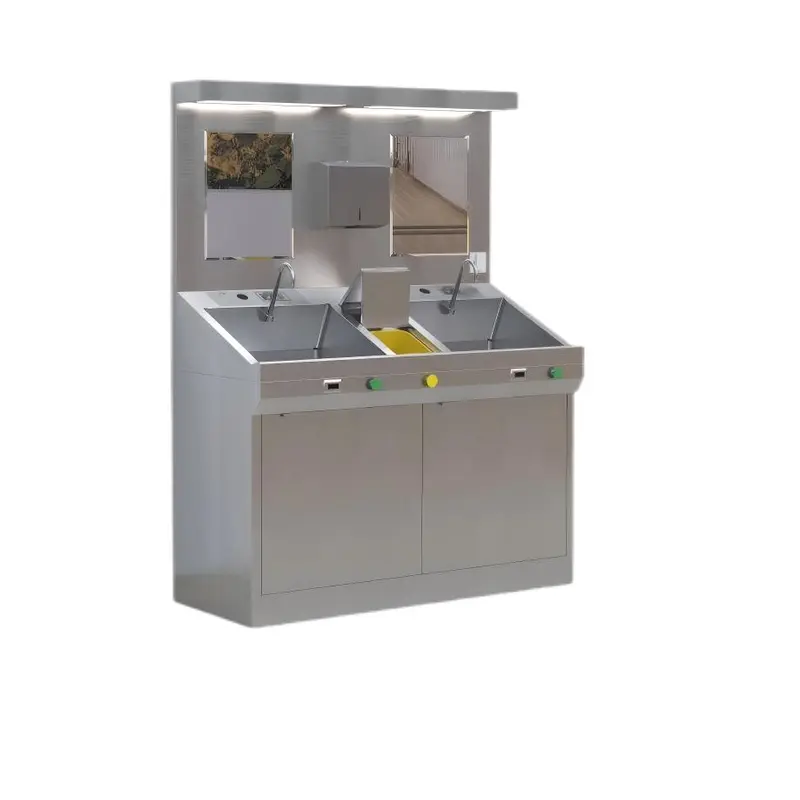 stainless steel utility hand wash sink price with electric trash can
