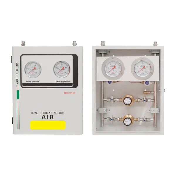 Oxygen Secondary Pressure Reducing Box Dual Circuit Degreasing Seamless Stainless Steel 304 Pipeline