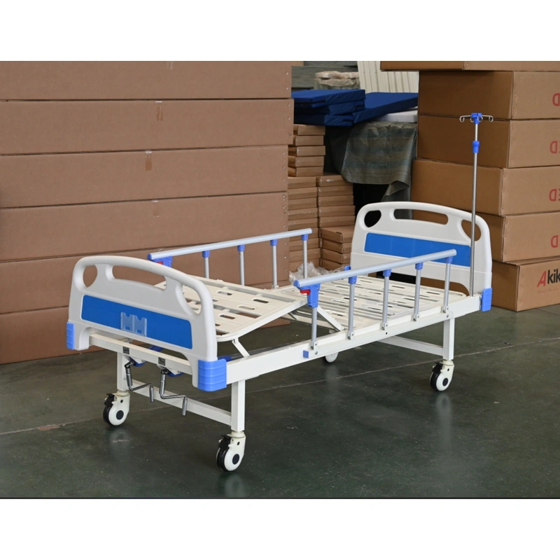 Functional bed FY-M02C with mattress and bedside cabinet