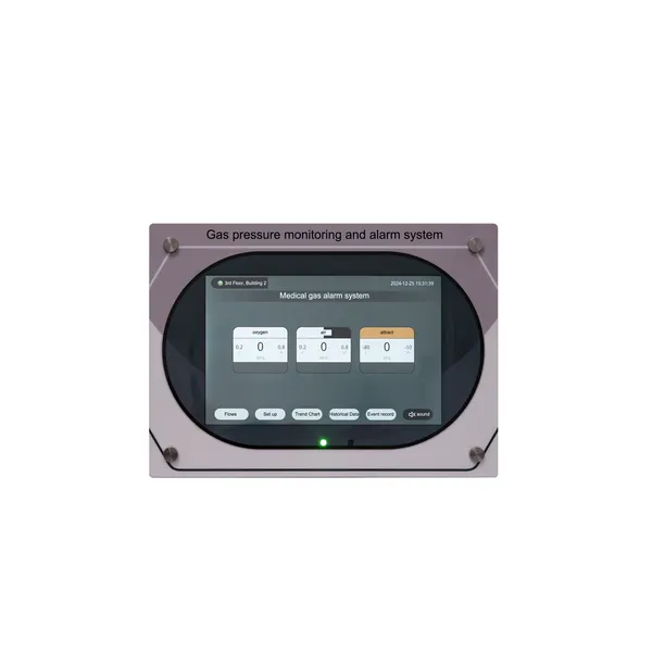Medical Gas Pressure Monitoring Alarm Box 7-inch LCD Touch Screen Audible and Visual Alarm