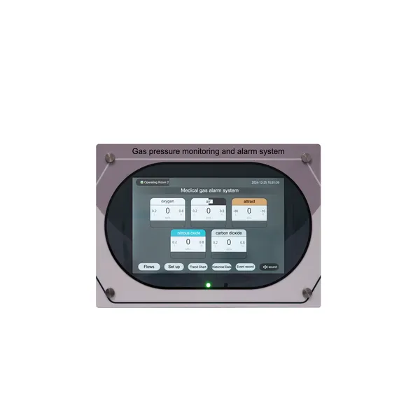 Medical Gas Pressure Monitoring Alarm Box 7-inch LCD Touch Screen Audible and Visual Alarm