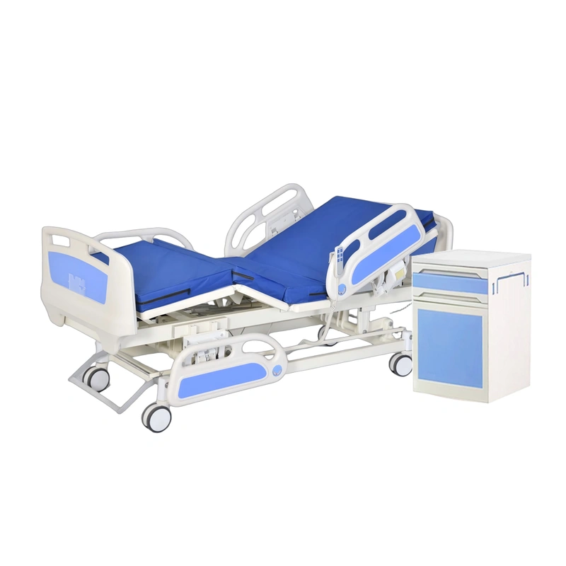 Functional bed FY-858 with mattress and bedside cabinet