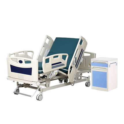 Functional bed FY-E03E with mattress and bedside cabinet