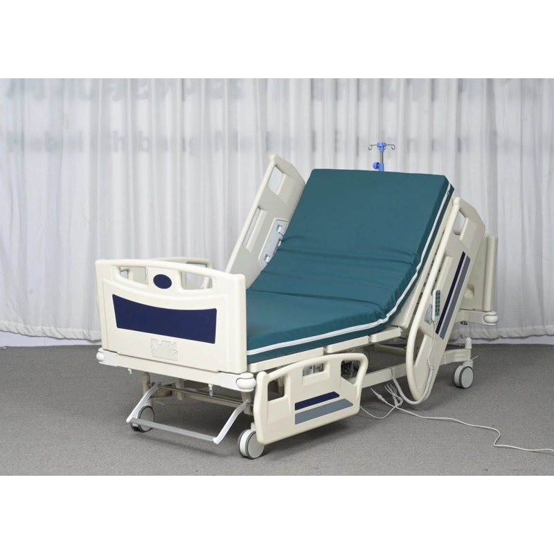 Functional bed FY-E03E with mattress and bedside cabinet