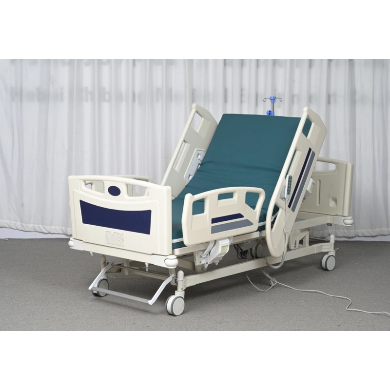 Functional bed FY-E03E with mattress and bedside cabinet