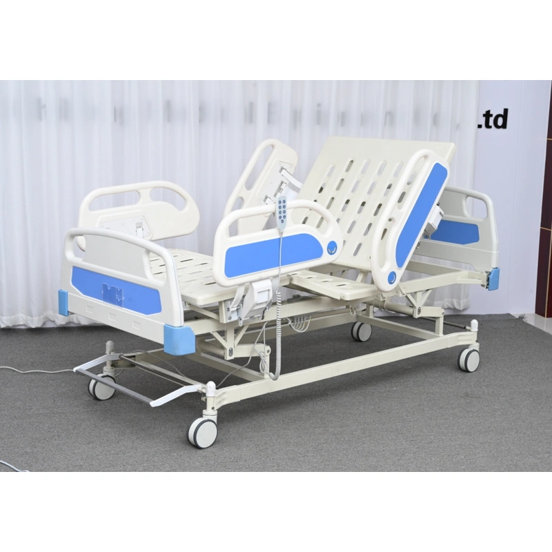 Functional bed FY-E03F with mattress and bedside cabinet