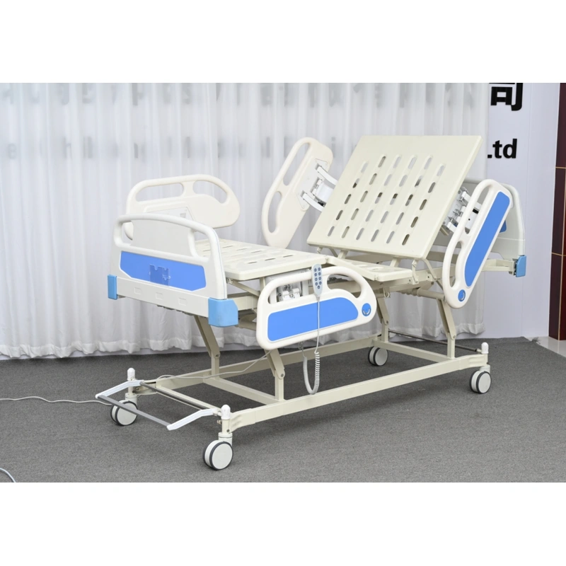 Functional bed FY-E03F with mattress and bedside cabinet