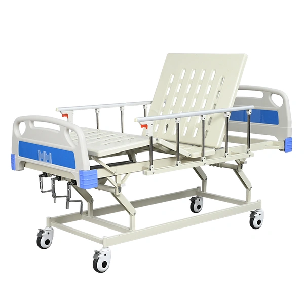 Functional bed FY-M03F with mattress and bedside cabinet