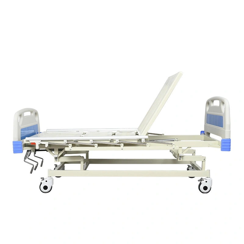 Functional bed FY-M03F with mattress and bedside cabinet