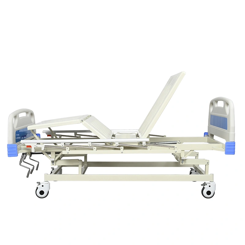 Functional bed FY-M03F with mattress and bedside cabinet