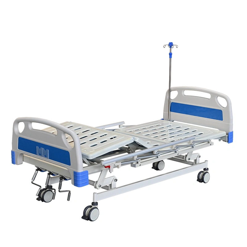 Functional bed FY-M03F with mattress and bedside cabinet