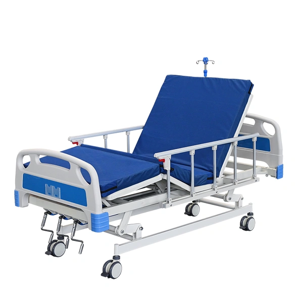 Functional bed FY-M03F with mattress and bedside cabinet