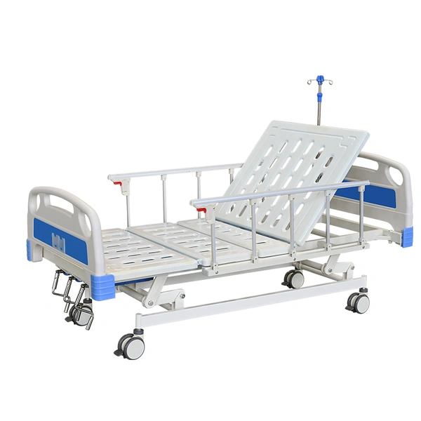 Functional bed FY-M03F with mattress and bedside cabinet