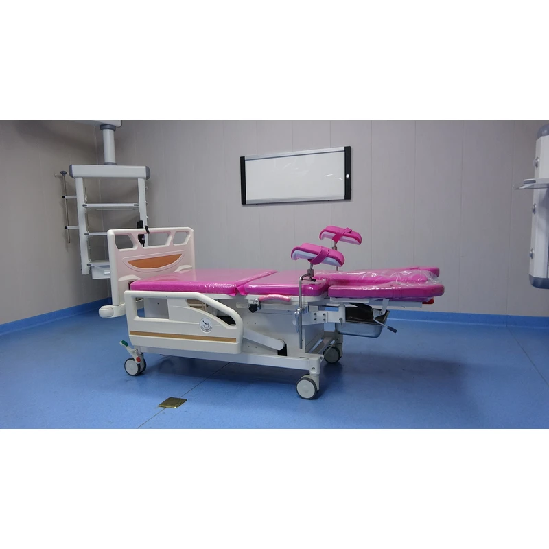 Electric Delivery Bed Hydraulic Lift Operating Table Rust-Proof Easy Clean Detachable Mattress Central Control Wheels
