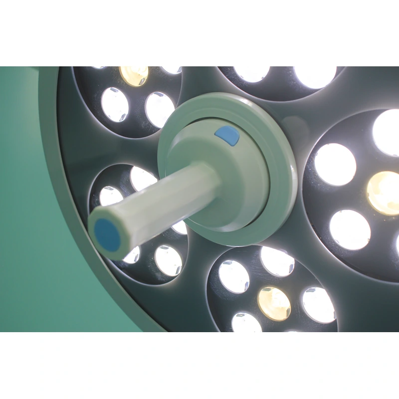 Operating Light Shadowless Surgical Lamp LED Cold Light Source Detachable Handle PLC System Rotary Switch Silent Brake Wheel