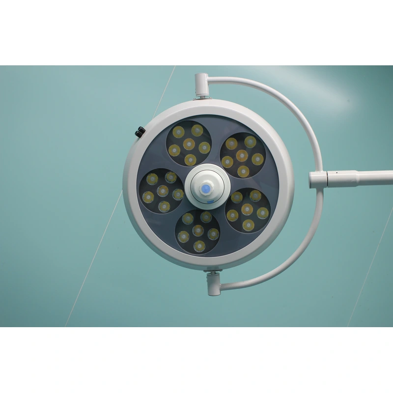 Operating Light Shadowless Surgical Lamp LED Cold Light Source Detachable Handle PLC System Rotary Switch Silent Brake Wheel