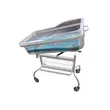 Luxury Gas Spring Lift Baby Bed Frame, Transparent Baby Basin Mattress, Easy to Move Casters, Noiseless, Can Tilt