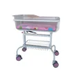 Luxury Gas Spring Lift Baby Bed Frame, Transparent Baby Basin Mattress, Easy to Move Casters, Noiseless, Can Tilt