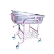 Luxury Gas Spring Lift Baby Bed Frame, Transparent Baby Basin Mattress, Easy to Move Casters, Noiseless, Can Tilt