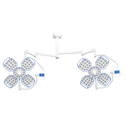 Geeta600+600 High CRI (Ra>95) Ceiling-Mounted LED surgical light with Touch screen