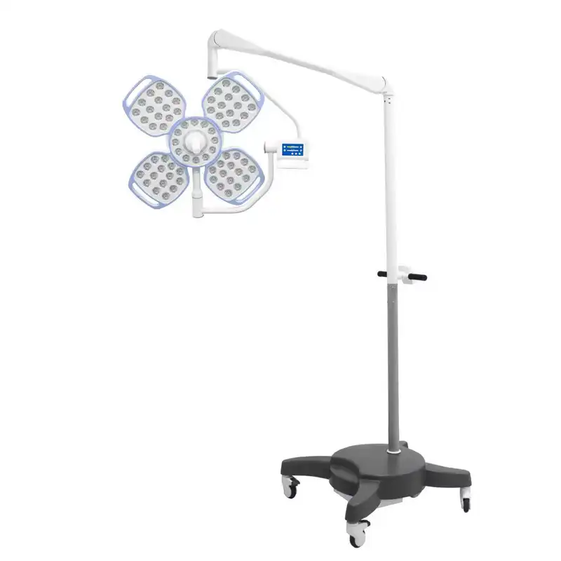 High CRI (Ra>95) Color temperature adjustable Touch screen Mobile Floor-standing LED shadowless lamp for Operating Room