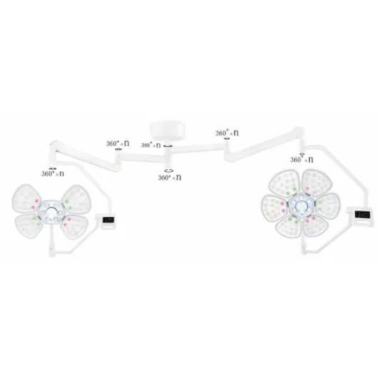 FY-LED6+4 Double Dome Ceiling-mounted LED Surgical Light