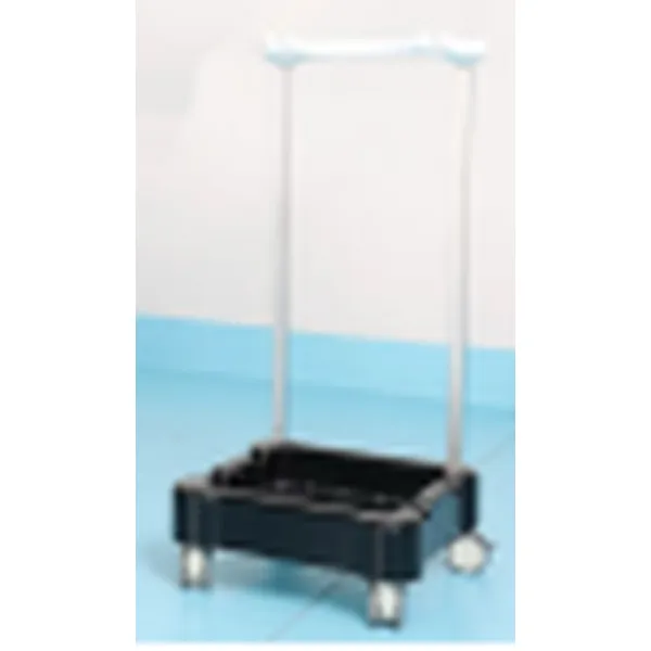 Stirrup-type lithotomy leg support trolley