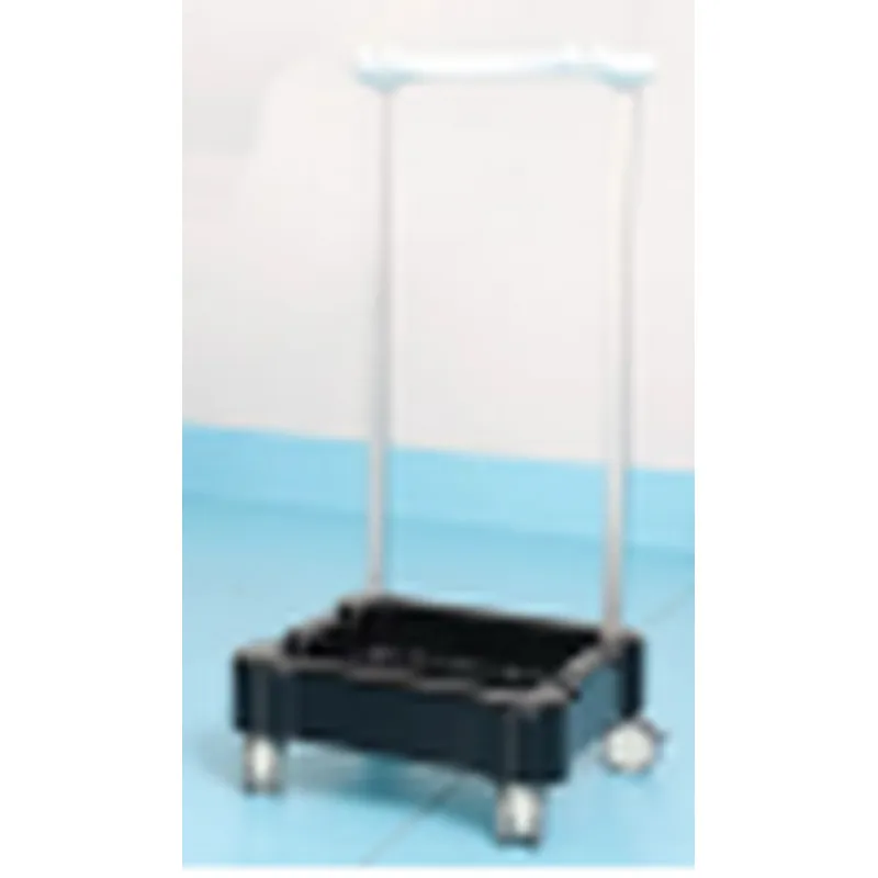 Stirrup-type lithotomy leg support trolley