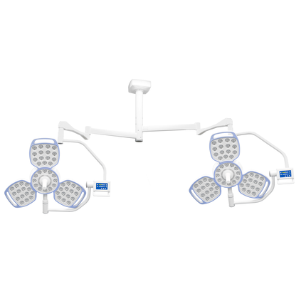 Geeta500+500 Ceiling-Mounted  Touch Screen LED shadowless lamp with Adjustable intensity & Color temperature adjustable