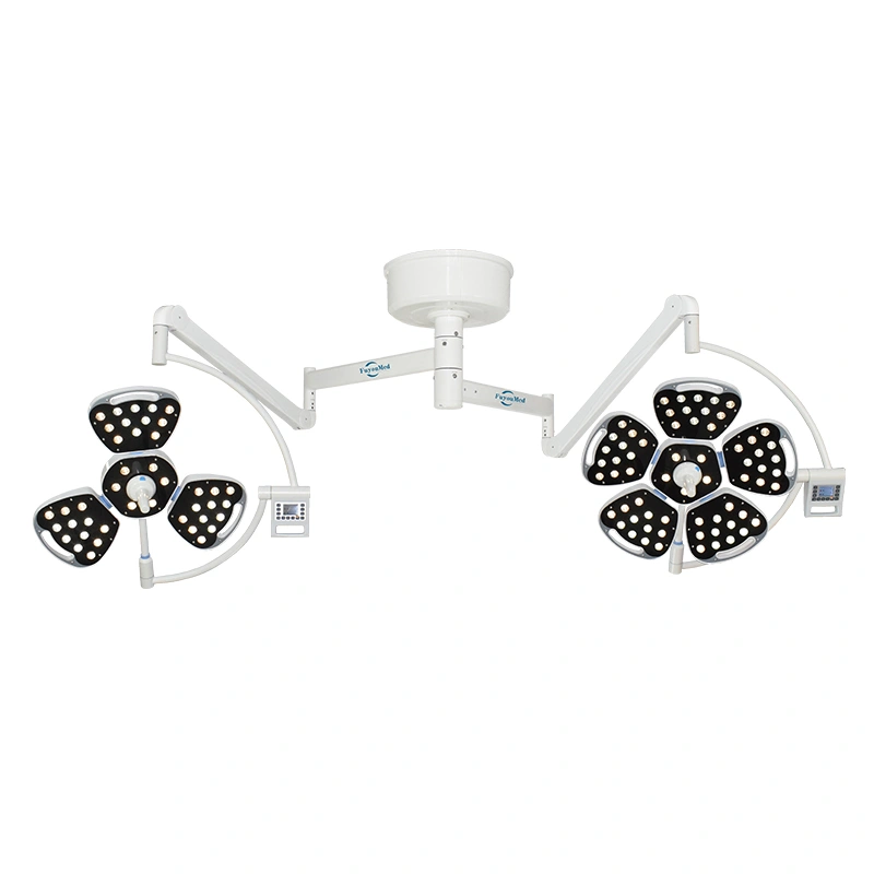 Double Lamp Head Ceiling-mounted LED Surgical Lamp Hospital Operation Theatre Light
