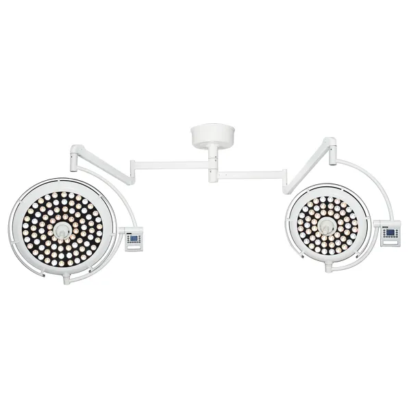 Double dome Ceiling-mounted Dental Surgical lamp 