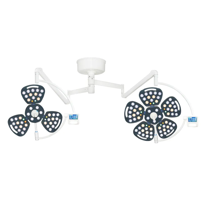 Double Lamp Head Ceiling-mounted LED Surgical Lamp Hospital Operation Theatre Light