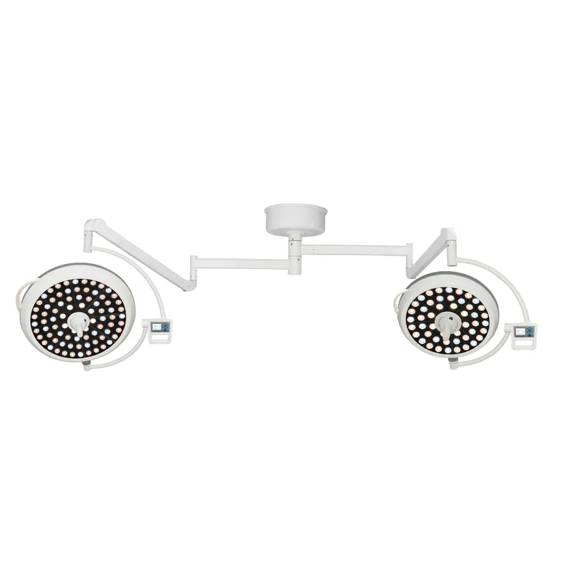 Ceiling-mounted Double Dome Operating Light for Hospital