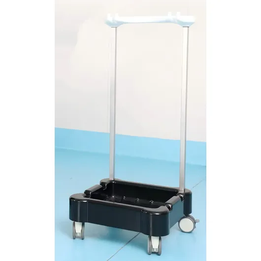 Stirrup-type lithotomy leg support trolley