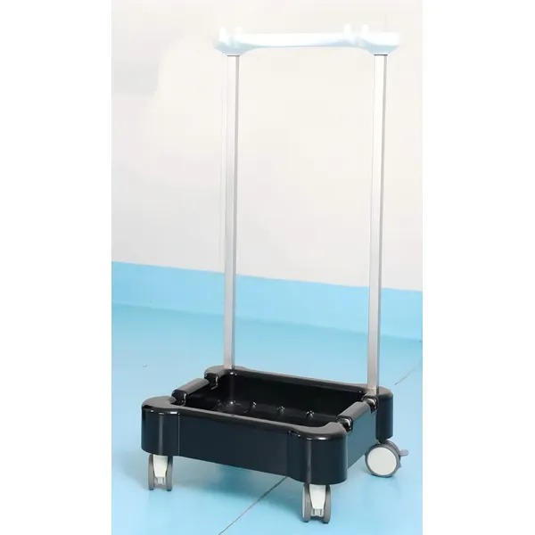 Stirrup-type lithotomy leg support trolley