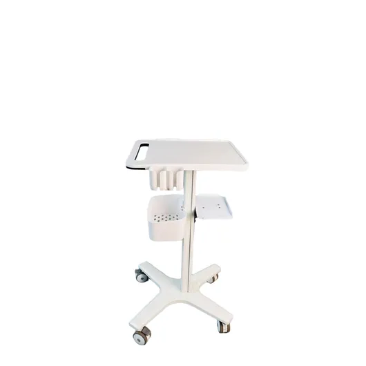 FY-619 Ultrasound Trolley with Plastic Tabletop & Accessory Tray