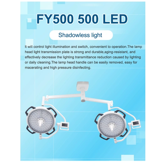Woosn800+800 Operating Room Equipment ENDO R9 Function Adjustable Color Temperature LED surgical ceiling mounted light