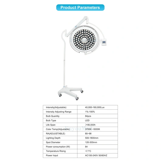 FY-700AS Portable Mobile Floor-standing LED Shadowless Light 