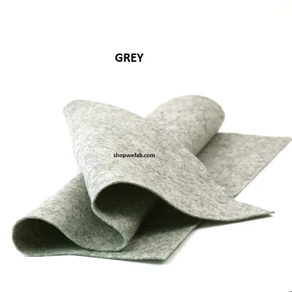 Wefab Fleece Fabric Non-Woven Multicolors 180 GSM Felt Cloth for Bag