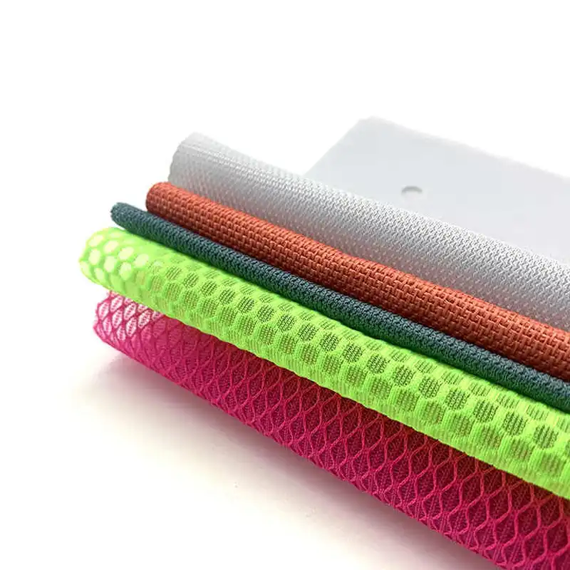 Good quality Solid Color polyester garment backpack shoe lining mesh fabric