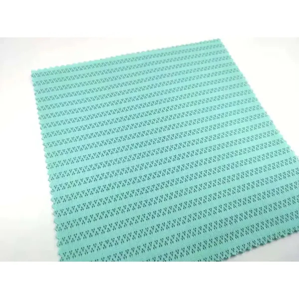 Knitted elastic Honeycomb sports mesh stretching material two-color pointelle fabric