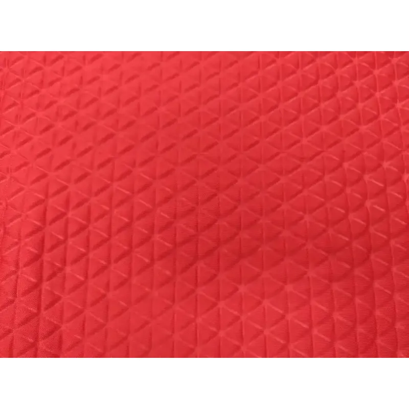 Space layer embossed polyester spandex sports knitted pointelle fabric pointelle fabric Shoe fabric