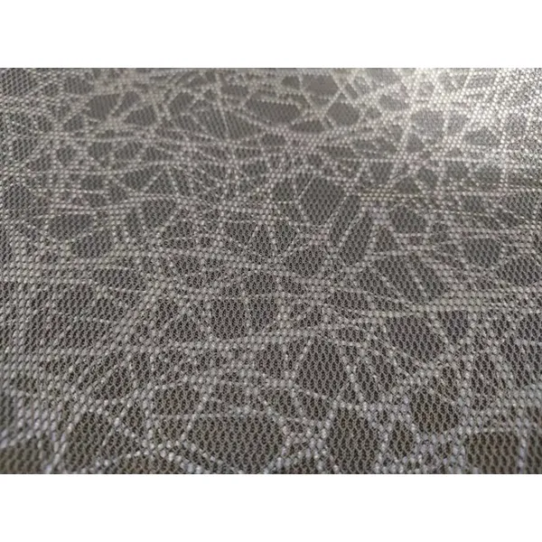 Luminous absorbent fabric 100% polyester fabric Rough feel hard blue fluorescent mesh luminous fabric