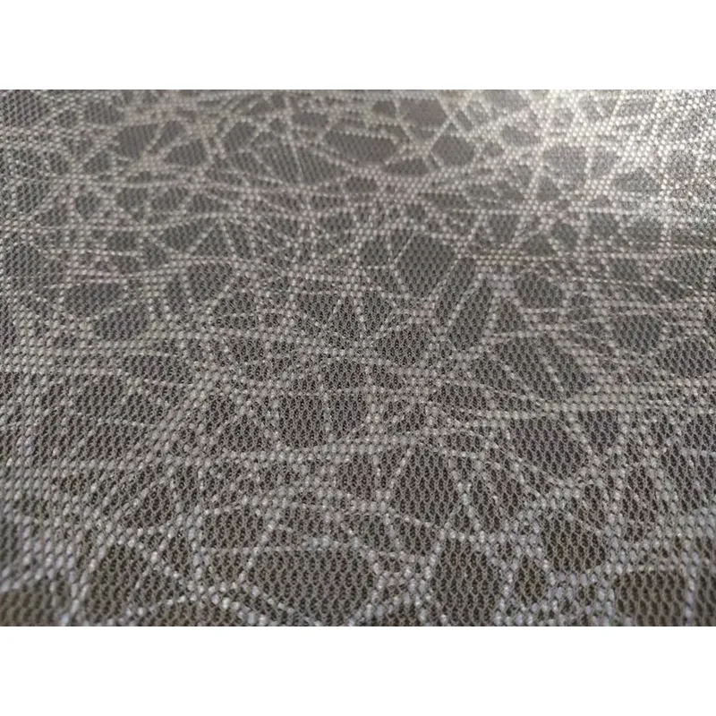 Luminous absorbent fabric 100% polyester fabric Rough feel hard blue fluorescent mesh luminous fabric