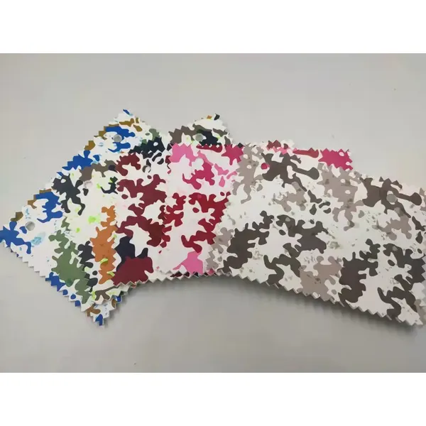 Waterproof custom leather geometric pattern leather shines under light luminous fabric footwear material