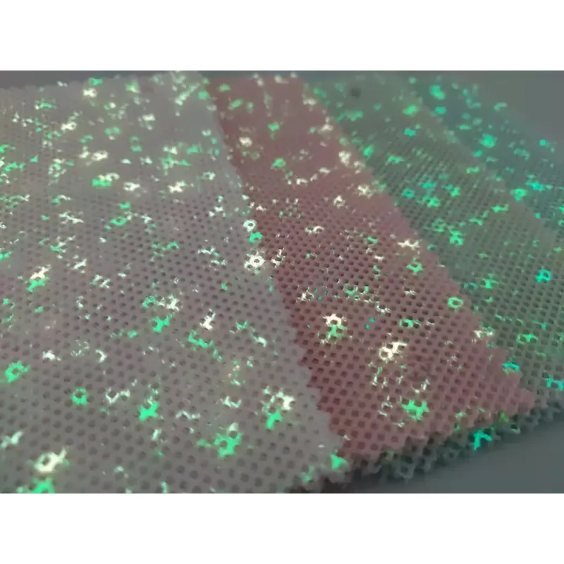 Fabric with rough feel Luminous fabric 100 Polyester fabric Net cloth Luminous mesh cloth