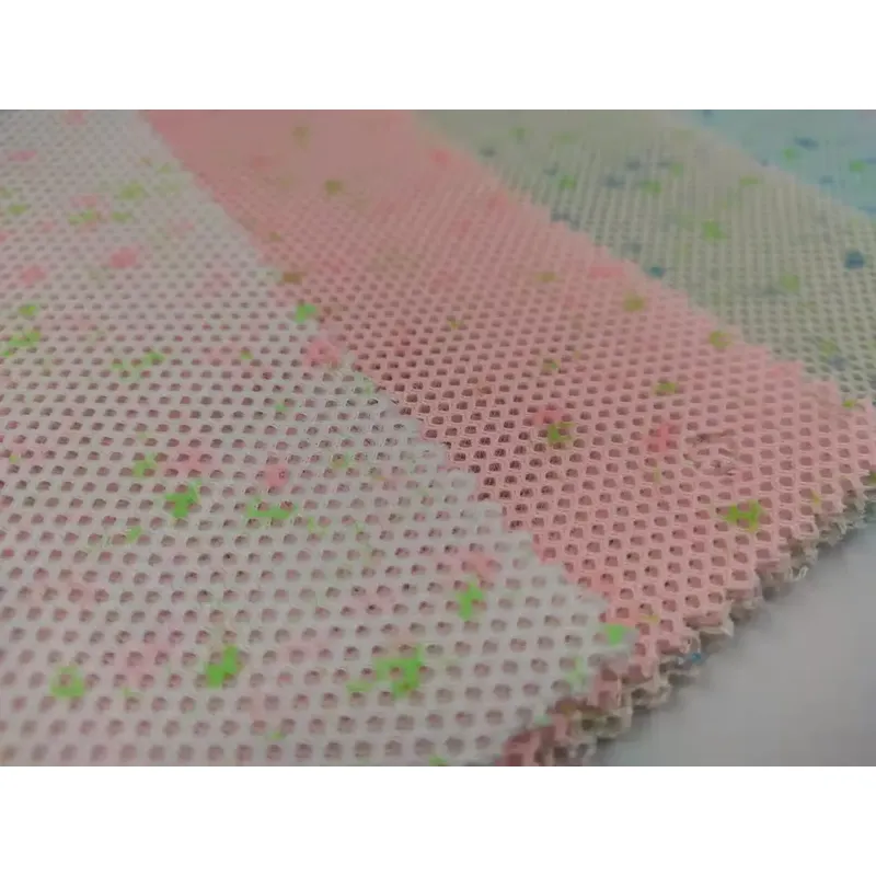 Fabric with rough feel Luminous fabric 100 Polyester fabric Net cloth Luminous mesh cloth