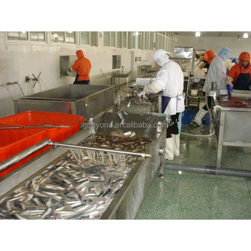 خط تجهيز الأسماك المعلبة ، آلة صنع الأسماك المعلبة